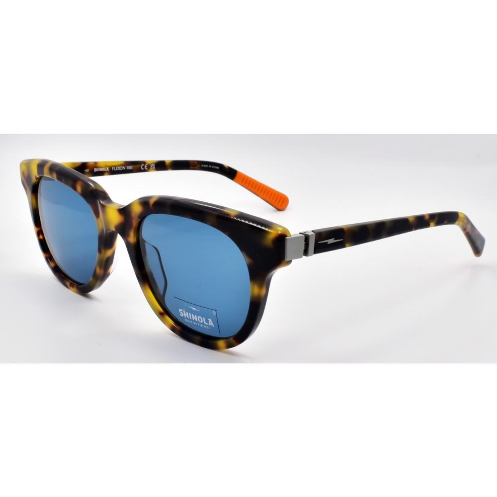 Shinola by Flexon SH1501S 244 Sunglasses 51-20-145 Tokyo Tortoise / Blue